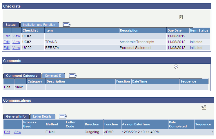 3C (communications, comments, and checklists)/Attachments page (2 of 2)