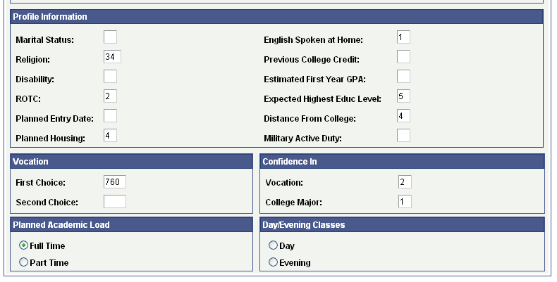 Personal Information page (2 of 2)