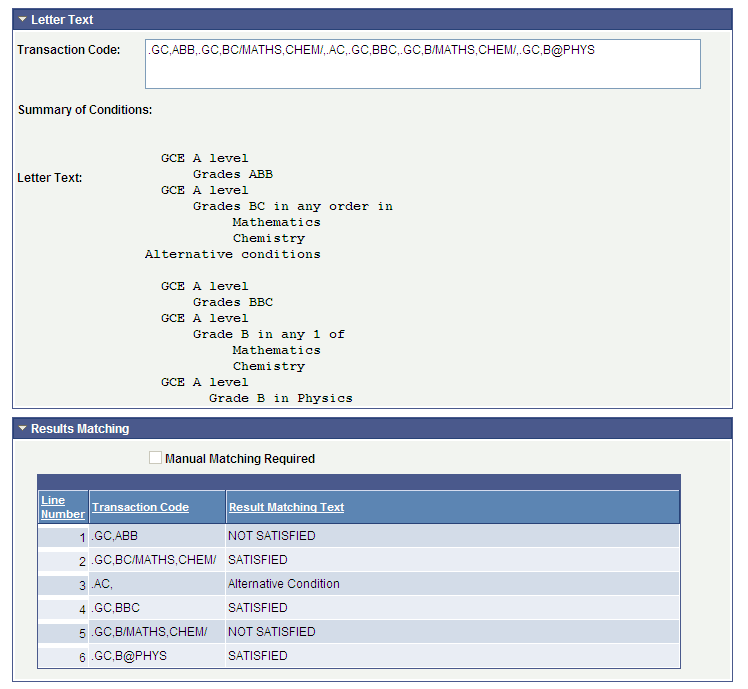 UCAS (Universities and Colleges Admissions Service) Confirmation Entry page (3 of 3)