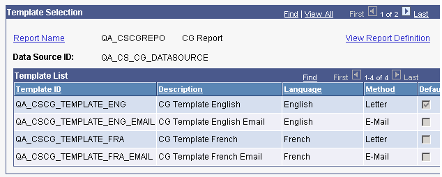 Standard Letters page (2 of 2)
