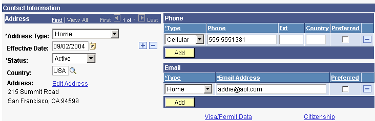 Biographical Details page (2 of 2)