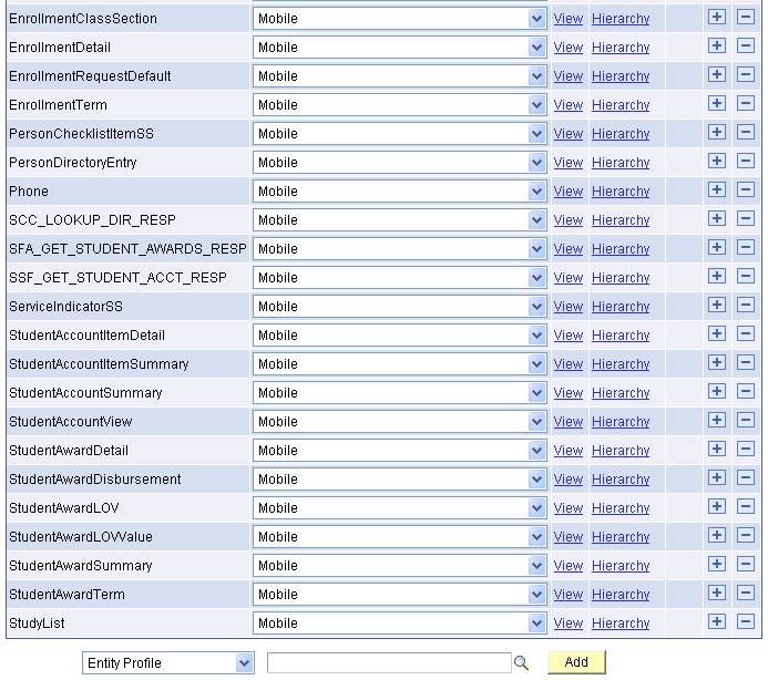 Entity Profile page (2 of 2)