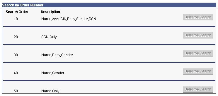 Search Criteria page (2 of 2)
