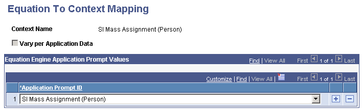 Equation To Context Mapping page