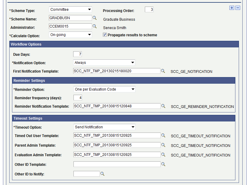 Evaluation Schemes page (3 of 4)