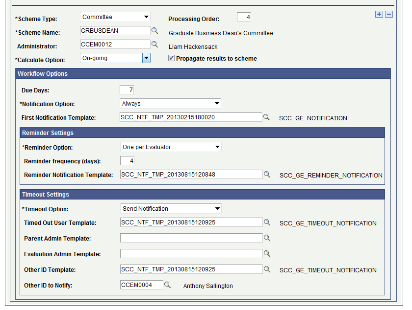 Evaluation Schemes page (4 of 4)