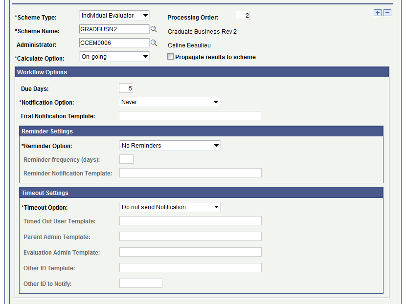 Evaluation Schemes page (2 of 4)