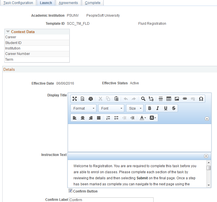Launch page (1 of 2)