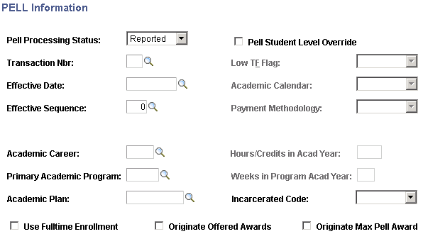 Pell Information page