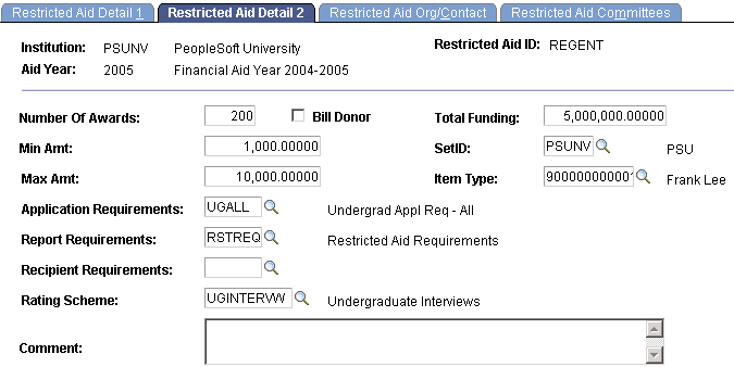 Restricted Aid Detail 2 page