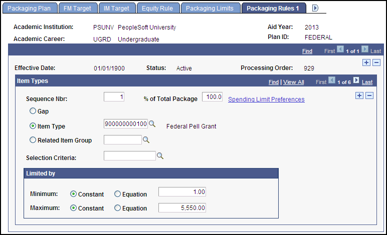 Packaging Rules 1 page