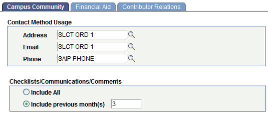 Campus Community page