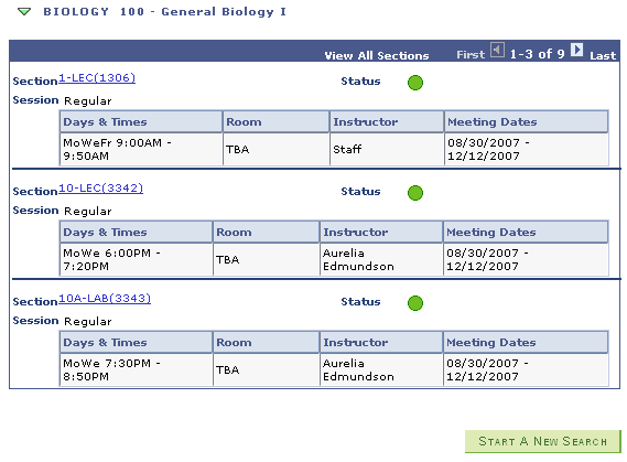 Import Component Grades - class search results page (2 of 2)