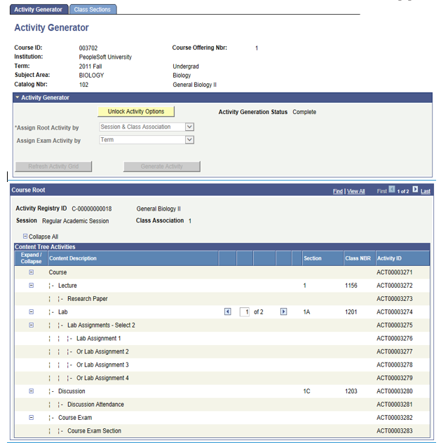Activity Generator page (3 of 4)