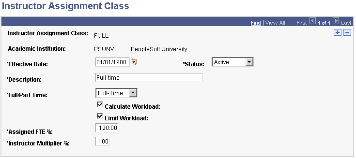 Instructor Assignment Class page