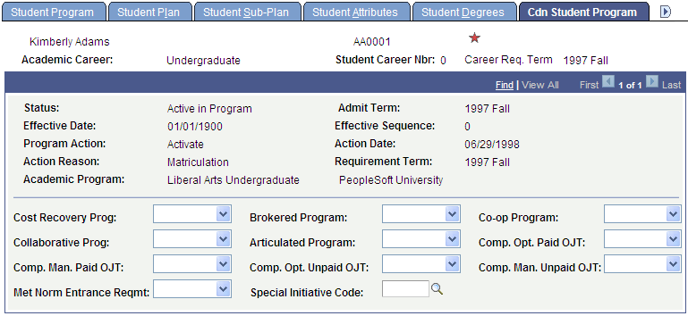 Cdn Student Program page