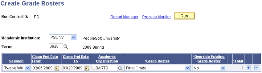 Create Grade Rosters