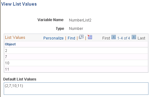 Example of Rules Engine Tester List Output