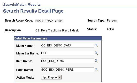 Search Results Detail page