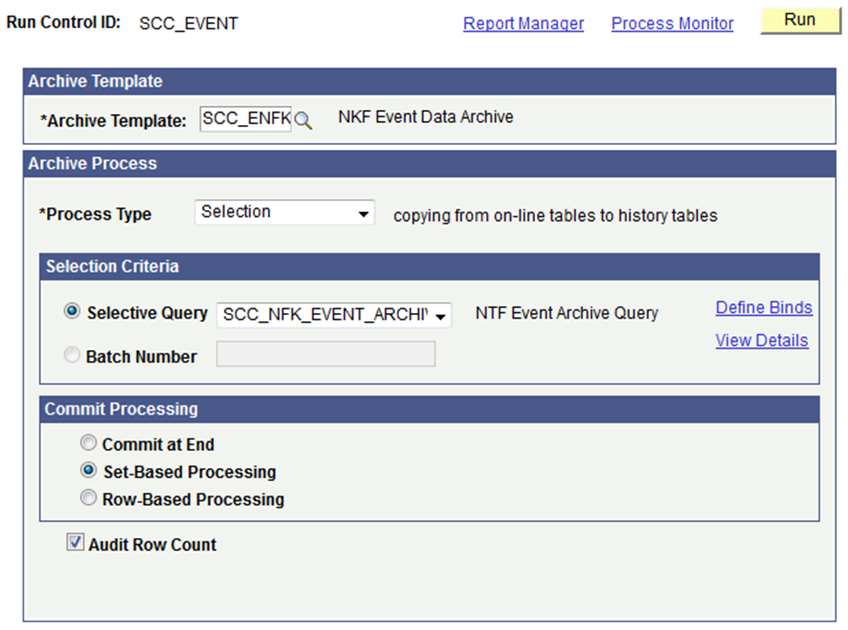 Archive Data To History page for NFK Events