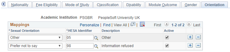 Orientation page