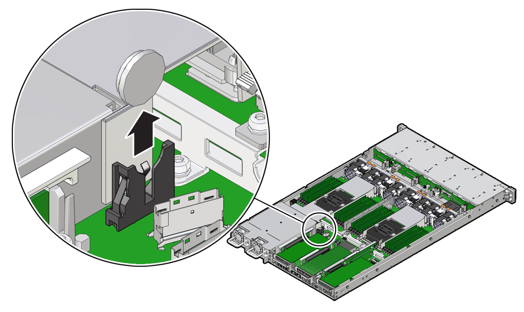 image:Figure showing how to remove the battery.