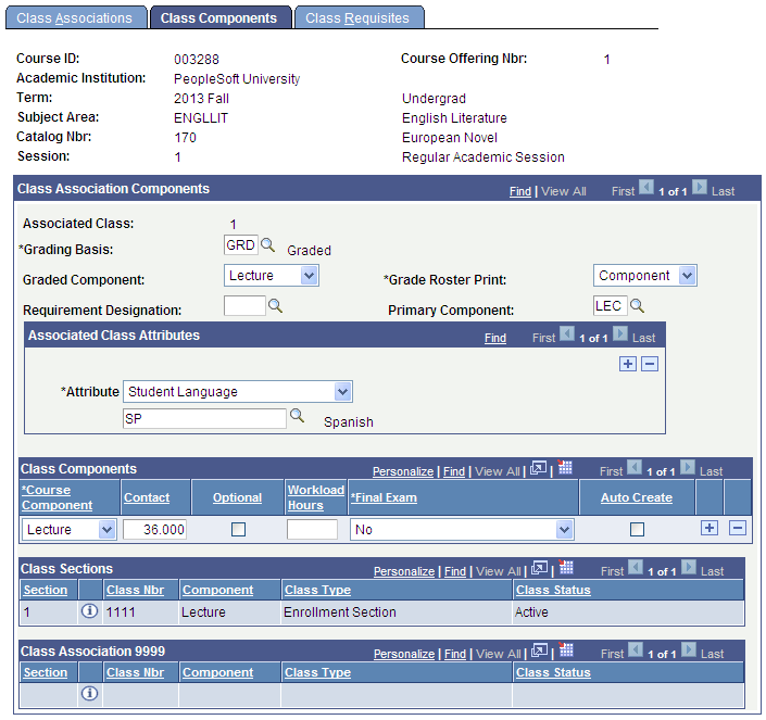Class Components page