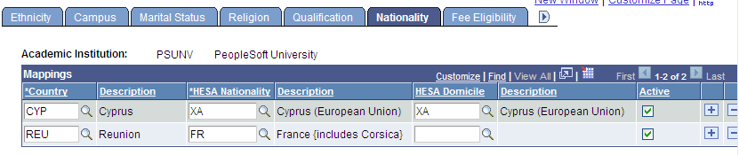 Nationality page