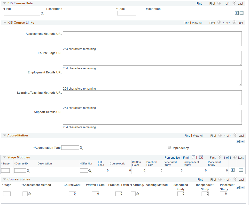 Program HESA (Higher Education Statistics Agency) Data page (2 of 2)