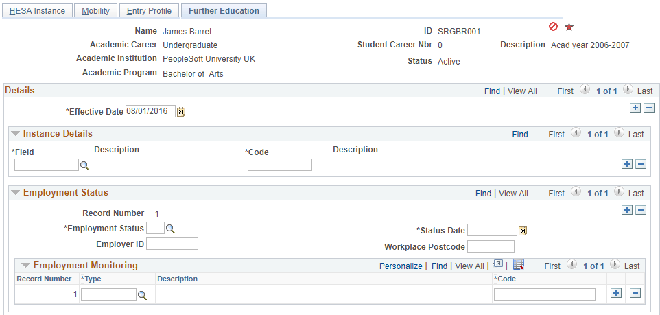 Further Education page (1 of 2)