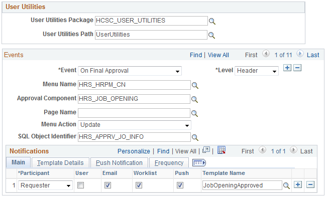 Configure Transactions page (2 of 2)