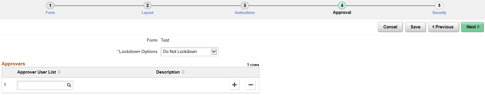 Form Designer - Approval