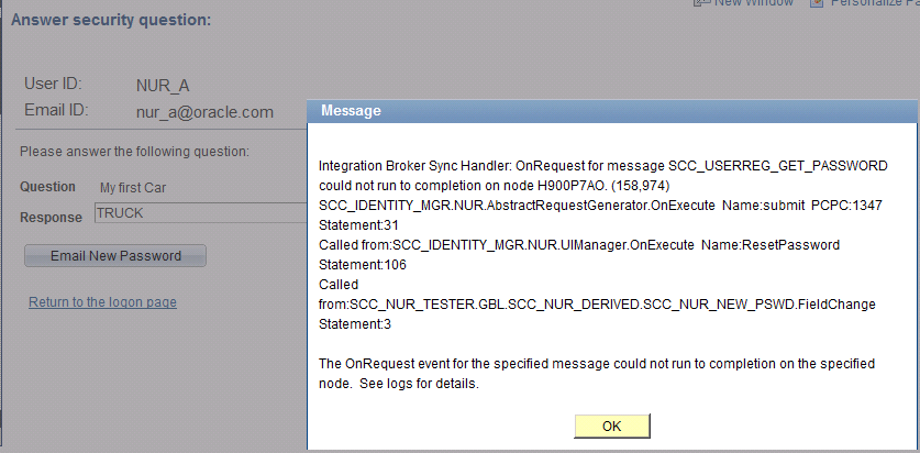 Integration Broken error