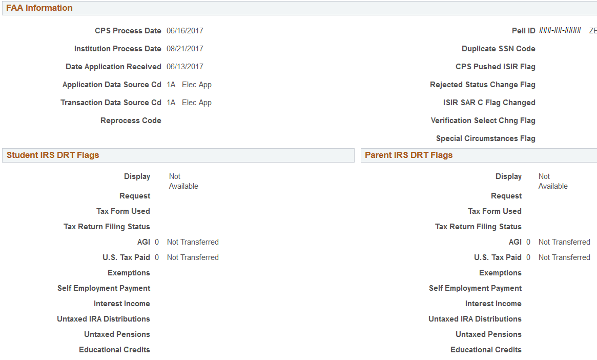 FAFSA (Free Application for Federal Student Aid) Assumptions\School Codes page (3 of 4)