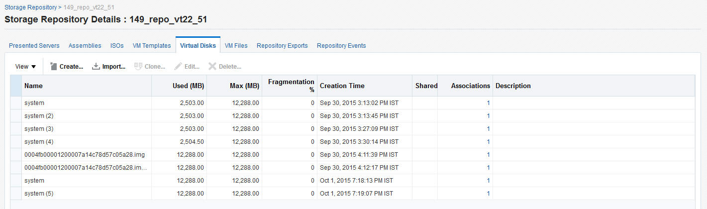 Storage Repository: Virtual Disks