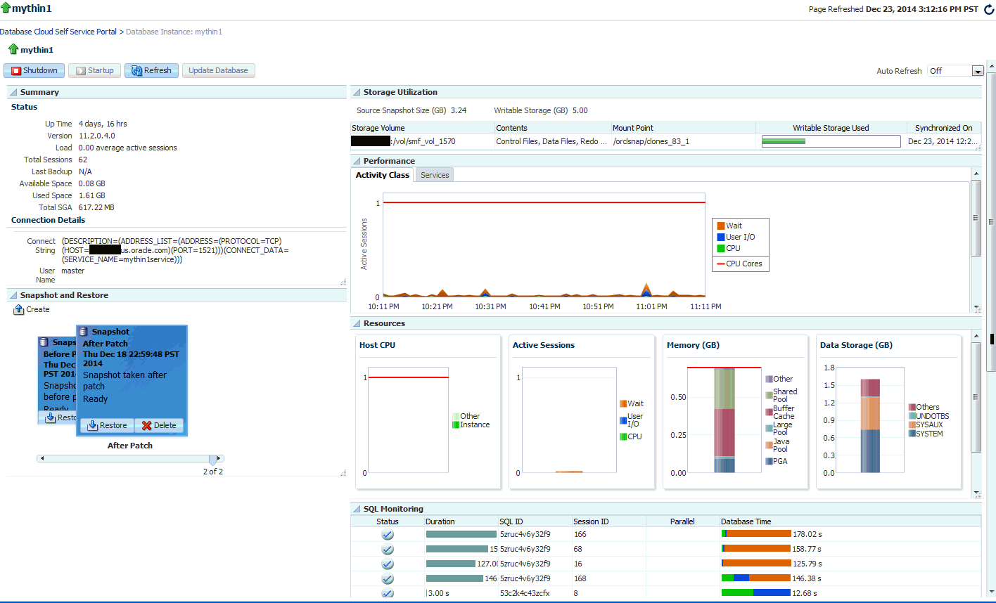 Refresh Database