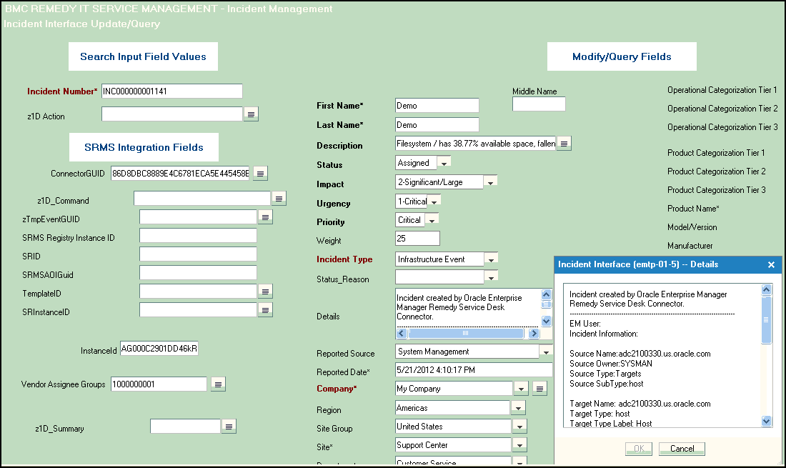 Shows ticket with sample input.