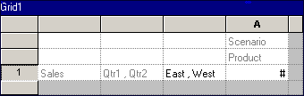 Sample Grid used for Auto Calculation