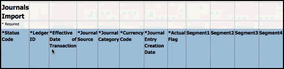 Beispiel eines Journals aus einem ERP-System