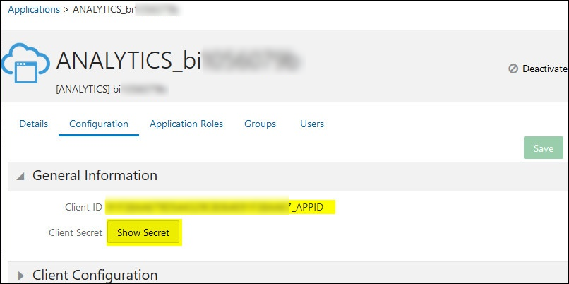 Client-ID und Client Secret
