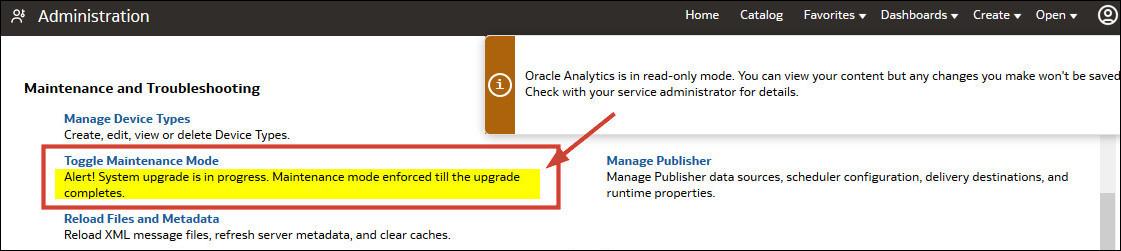 Schreibgeschützter Wartungsmodus