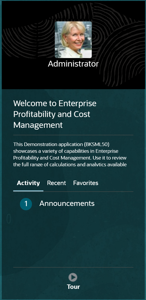 Bereich "Ankündigungen"