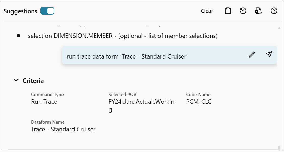 Anzeige einer Verfolgung f&uuml;r einen "Standard Cruiser" in PCM-Agent