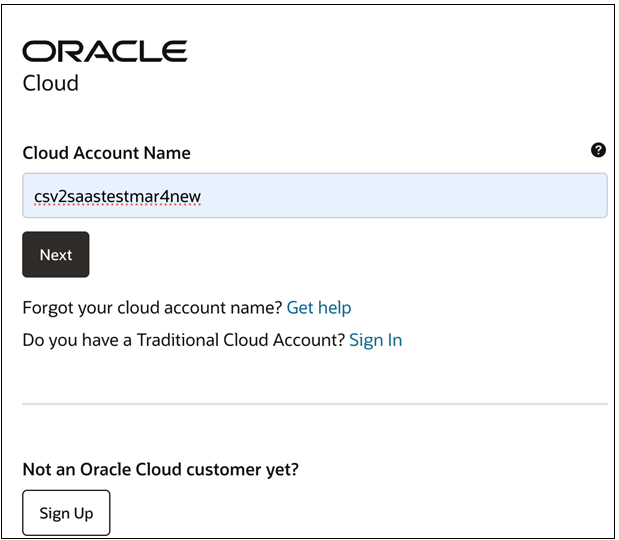Vorhandenen Cloud-Accountnamen hinzufügen