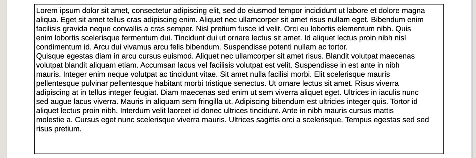 Beispieltextfeld - Berichtsansicht - Mittel