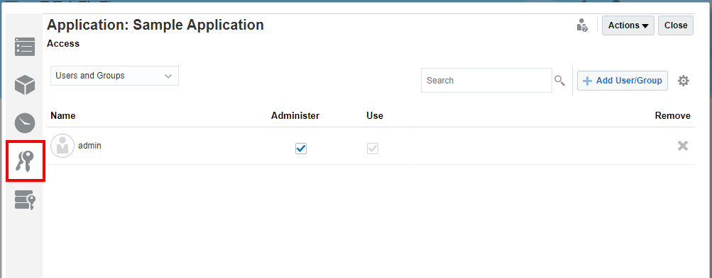 Registerkarte "Zugriff erteilen"