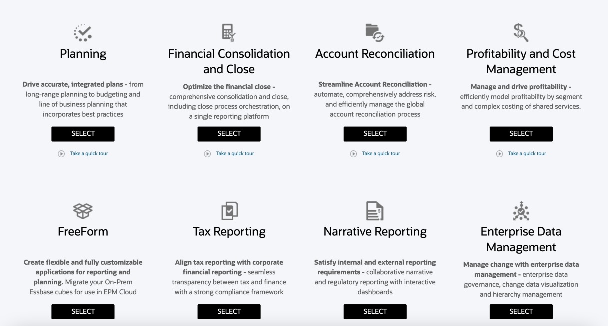 EPM Enterprise-Landingpage
