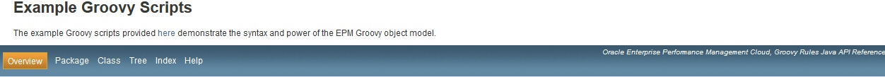 Screenshot mit den Menüoptionen für die Groovy-Beispielskripte Screenshot mit den Menüoptionen für die Groovy-Beispielskripte