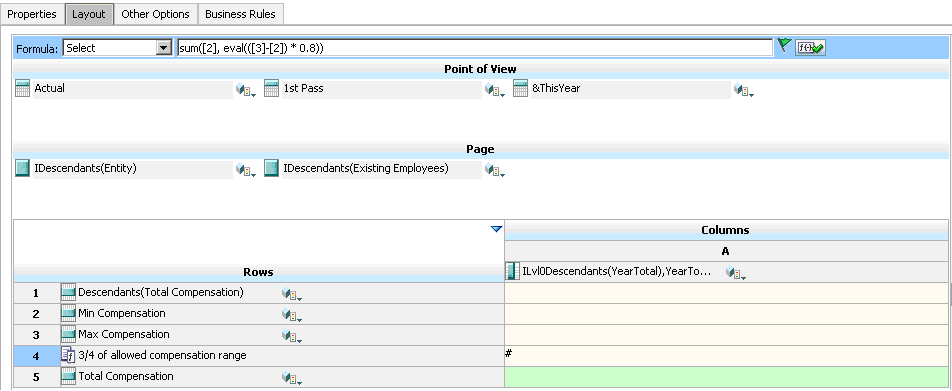 Formularlayout beim Entwurf