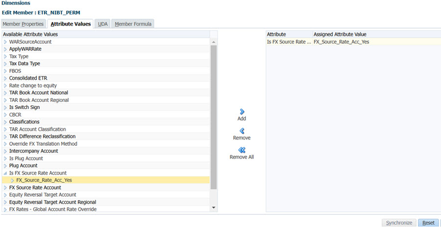 Dimensionen: Element ETR_NIBT_PERM bearbeiten Dimensionen: Element ETR_NIBT_PERM bearbeiten